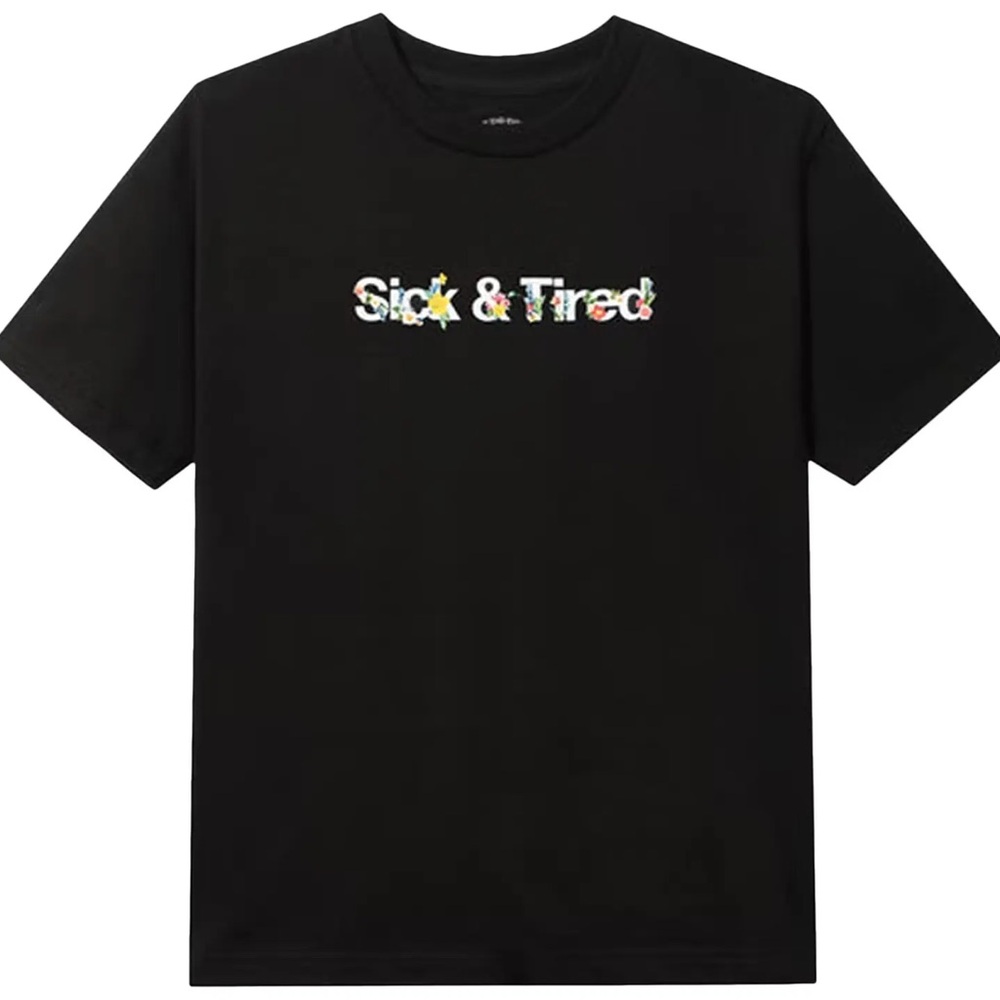 Anti Social Social Club- Self Conclusion Tee (Sick & Tired), Black, XXL, NWT!